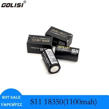 1-10 шт. Оригинальная батарея Golisi S11 18350 IMR 18350 Аккумуляторные батареи 3,7 В 11 А 1100 мАч Литий-ионные батареи Элементы