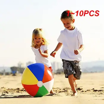 1 ~ 10 шт. Новейший 25 см Красочный Малыш Дети Обучение Пляжный Мяч Морской Бассейн Водный Игровой Мяч Надувные Дети Образовательные