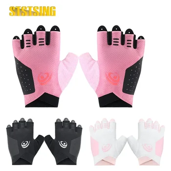 1 пара тренировочных перчаток для женщин и мужчин, перчатки для тяжелой атлетики, противоскользящая мягкая ладонь, легкие перчатки для тренажерного зала без пальцев