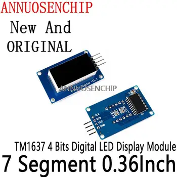 1 шт. 4-битный цифровой светодиодный дисплейный модуль для часов Arduino RED Анодная трубка Четыре последовательных драйвера Плата Пакет TM1637 7 сегментов 0,36 дюйма