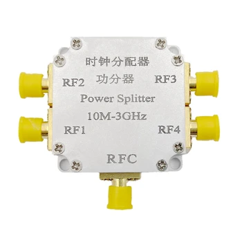 1 шт. SMA RF Разветвитель мощности One Point Four 10M-3G Clock Splitter, как показано на рисунке Металл + пластик Удобный и практичный разветвитель мощности