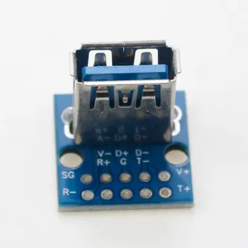 1 шт. USB 3.0 9Pin PCB Flex Test Board Кабель для зарядки данных Тестовая плата 90 градусов DIP USB 3.0 Штекерный разъем 9P