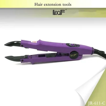 1 шт. Фиолетовый профессиональный утюжок для наращивания волос с постоянной температурой 220 °C Термо кератиновый соединитель Инструменты ЕС + Великобритания + США + AU Вилка