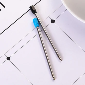 10 шт. 7 см 0,5 мм чернила кристалл стержень металлический ролик шариковая ручка стержень средний наконечник