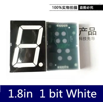  10 шт. Белый 1,8-дюймовый 1-битный 7-сегментный светодиодный дисплей 1,8 дюйма 1,8-дюймовая цифровая трубка пластиковая металлическая (трубка Никси)Общий анод