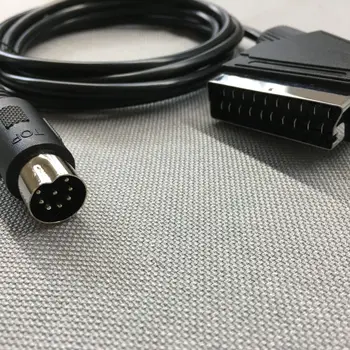 10 шт. Черный 1,8 м / 6 футов EU версия V-pin Scart RGB AV кабели для версии Sega Megadrive Pal