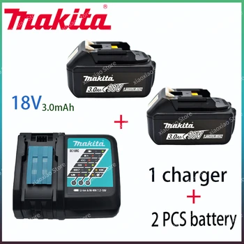 100% оригинальное зарядное устройство Makita 3.0Ah 18V Li-ion Battery Charger DC18RF BL1840 BL1830 BL1430BL1440 DC18RC Зарядный инструмент с USB-портом