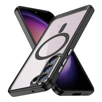  100 шт. Чехлы для телефонов Magsafe для Samsung S23 Ultra Plus 5G Магнитный Притяжение Броня Чехол
