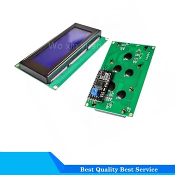 10PCS/лот LCD2004+I2C 20x4 2004A Синий/зеленый экран HD44780 символьный ЖК-дисплей /w IIC / I2C Модуль адаптера последовательного интерфейса для arduino