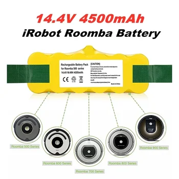 14,4 В 9500 мАч для аккумулятора iRobot Roomba Для iRobot Roomba Пылесос 500 530 570 580 600 630 650 700 Аккумуляторная батарея