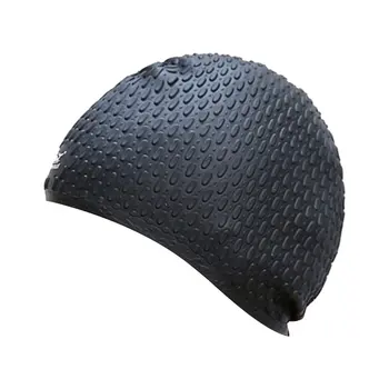  1PC Мужчины Женщины Силиконовая резиновая шапочка для плавания 3D Эргономичный дизайн Амбушюры для взрослых Водонепроницаемые шапки для плавания Шапка для плавания