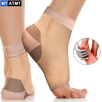 1Пара носков для подошвенного фасциита с поддержкой свода стопы - компрессионный бандаж для голеностопного сустава, носки без пальцев ног для облегчения боли в стопе