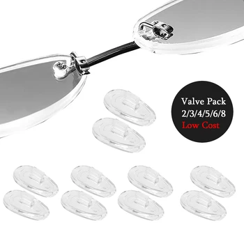 2/3/4/5/6/8 пар носовых упоров для оправы солнцезащитных очков Von Zipper Mayfield, прозрачные сменные щитки носовой части - Value Pack