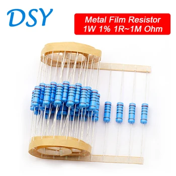 20 шт. Резистор из металлической пленки 1 Вт 1% 1R ~ 1 М Ом