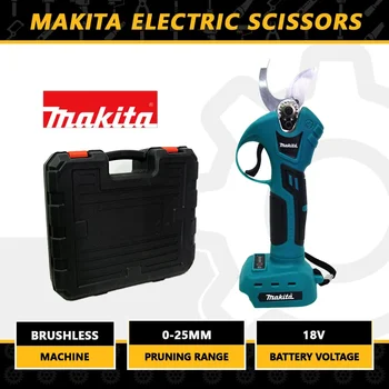 2023 Makita Аккумуляторные электрические ножницы Секаторы Бесщеточные садовые секаторы для аккумуляторных электрических ножниц Makita 18 В