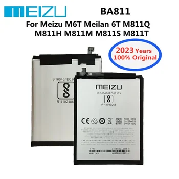 2023 года 100% оригинальный аккумулятор BA811 для Meizu M6T Meilan 6T M811H M811M M811Q M811S M811T 3300 мАч Телефон Bateria