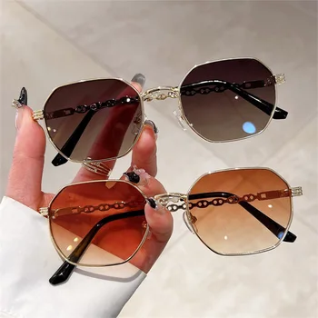 2023 Новые модные квадратные солнцезащитные очки Женщины Для мужчин Роскошный бренд Дизайнер Винтаж Модные Панк Солнцезащитные очки