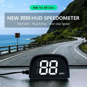 2023 Новый автомобиль General HUD Head Up Display GPS BeiDou Дисплей в реальном времени трансграничного цифрового электронного аксессуара скорости КМ / МИЛЬ в час