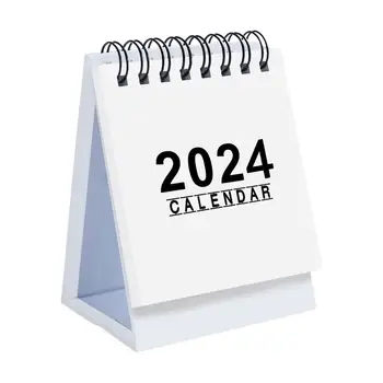 2024 Креативный английский мини-календарь Украшение офиса Блокнот Домашний еженедельник Бумажный портативный студенческий настольный стол Подарок C9H5