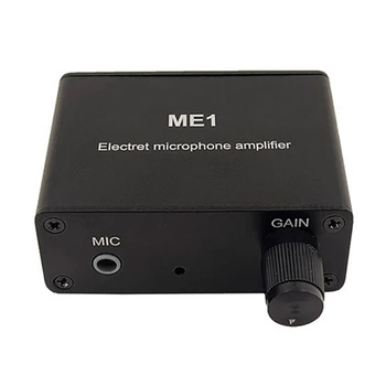 3,5 мм ME1 Конденсаторный микрофон Усилитель для наушников Аудио предусилитель Микшерный пульт Микрофонный усилитель