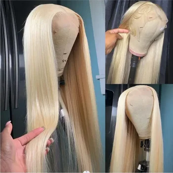 30 дюймов блондинка 613 HD парик из натуральных волос 13x6 прямой кружевной фронтальный парик человеческие волосы бразильский цвет 13x4 кружевные передние парики для женщин