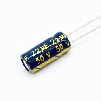 30 шт./лот 50 В 22 мкФ 5 * 11 алюминиевый электролитический конденсатор 22 мкФ 50 В 20%