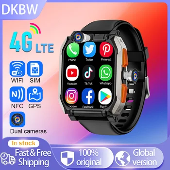 4G LTE SmartWatch с Google Youtube с WIFI GPS Position Tiktok Call 4G Net SIM-карта Android Smart Watch 5MP HD Dual Camera