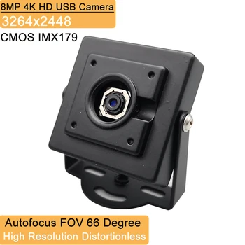 4K камера видеонаблюдения 8MP CMOS IMX179 Autofous Webcam камера FOV 66 градусов USB Plug Play для Creality Falcon 2, Xtool и Lightburn