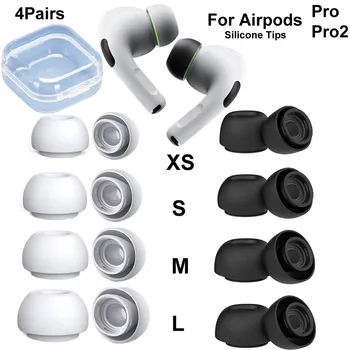 4Pars Силиконовый чехол для ушей Apple AirPods Pro Pro 2 поколения Беруши Вкладыши Насадки Амбушюры Малые Средние Большие XS
