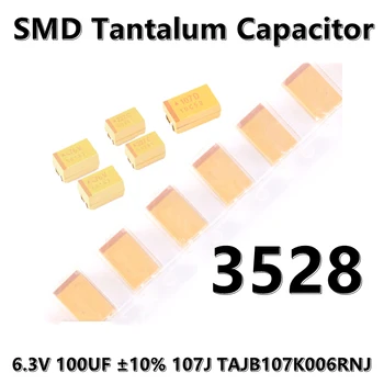  (5 шт.) 3528 (тип B) 6,3 В 100 мкФ ±10% 107 Дж TAJB107K006RNJ 1210 SMD танталовый конденсатор
