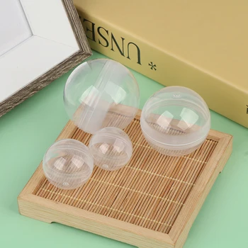 50 шт. Прозрачная может открыть прозрачную пластиковую капсулу игрушка сюрприз мяч крошечный контейнер для изготовления вещей модель