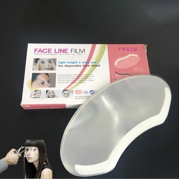 50pcs Одноразовая парикмахерская маска для глаз Прозрачная защитная маска для глаз Набор красителей для химической завивки лица Челка Защитная маска