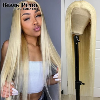 613 Медовый блондин Прям Hd Прозрачный кружевной парик спереди человеческие волосы Бразильские парики Женские цветные человеческие волосы парик