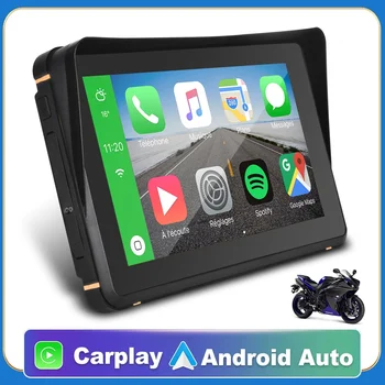 7 дюймов сенсорный мотоцикл специальный навигатор мотоцикл CarPlay монитор IPX6 водонепроницаемый беспроводной беспроводной CarPlay и Android Auto