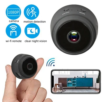 A9 Мини-камера HD 1080P Видеокамера ночного видения Беспроводная Wi-Fi IP-сетевая камера 150 ° Видеокамера для домашней безопасности