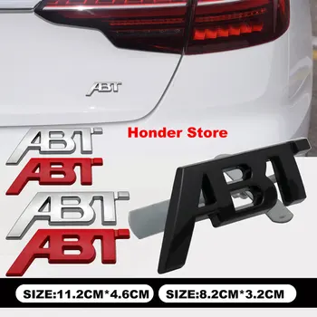 ABT Sportsline Эмблема Металлическая наклейка на хвост автомобиля Решетка автомобиля Значок производительности для Skoda VW Audi SEAT Наклейка Аксессуары