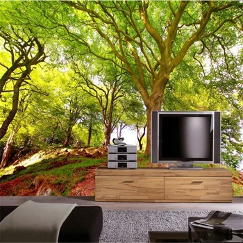 beibehang Пользовательские 3d обои для фотообоев Новый живописный лес 3d стерео фон вымостил диван в гостиной 3d фотообои картина