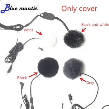 Blue Mantis Универсальный петличный микрофон Пушистый ветровой экран Мех Ветровое стекло Муфта Мягкий чехолДля SONY RODE BOYA Петличный микрофон 1,0 см