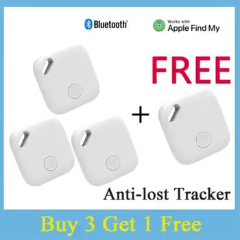 Bluetooth GPS Трекер Smart Air Tag Mini Child Pet Finder Key Anti-lost Security Alarm Locator для Apple IOS System Find My App