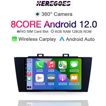 Carplay DSP Android 12.0 Автомобильный мультимедийный плеер для Subaru Outback 5 2014-2018 Legacy 6 2014-2017 4G + Wi-Fi Радио GPS 2din 128G