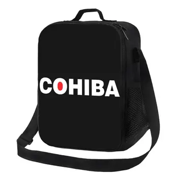 Cohiba Сигары Изолированная сумка для ланча для кемпинга Путешествия Портативный термокулер Ланч-бокс Женщины Дети