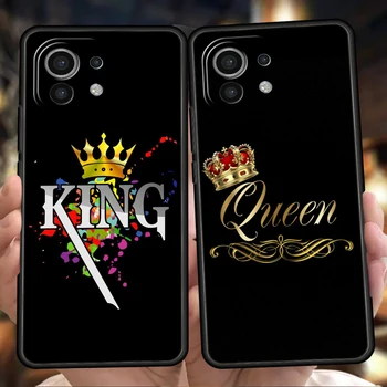 Crown King And Queen Чехол для телефона Xiaomi Mi X3 X4 NFC F3 M3 M4 GT Note 9T 10T 10 11 Ultra 12 12T 13 Pro Lite 5G Силиконовая оболочка