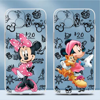 Disney Mouse Disney Minnie Cute Чехол для Apple iPhone 7 6s 15 Pro Max 11 Pro 13 8 14 Plus XR SE 12 Mini X XS Чехол