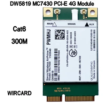 DW5819 MC7430 PCI-E 4G Модуль Cat6 FDD-LTE TDD-LTE 4G Карта для ноутбука Dell