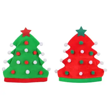 Elf Party Hats красный и зеленый Ткань Декоративные рождественские шляпы новинка Взрослая рождественская шляпа для рождественской вечеринки украшение дома