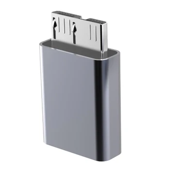 (Fale) Micro-B USB на Type C (розетка) Быстрый адаптер Мини-конвертер Алюминий
