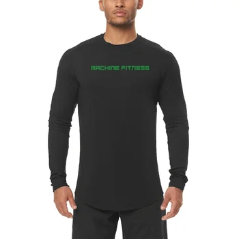FITNESS SHARK Осенние упражнения Бег Компрессионная футболка Удобные спортивные футболки с длинными рукавами Футболки для фитнеса