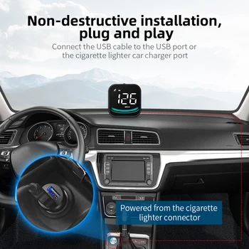 G4 Auto HUD GPS Проекционный дисплей Автомобильный проектор Спидометр с компасом Охранная сигнализация Автомобильные электронные аксессуары