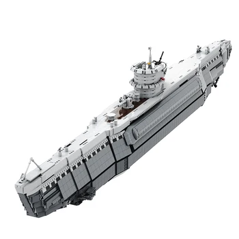 Gobricks MOC Тип VIIB Модель подводной лодки Кирпичи Военный линкор Кирпичи Unterseeboot Строительный блок Игрушка для сбора подарка