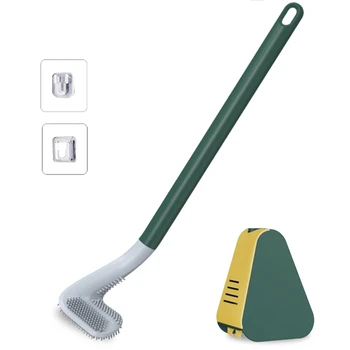 Home Golf Туалетная щетка и держатель Настенная щетка для чистки Гибкая щетка для головы для очистки ванной комнаты Пол Ванна Ti